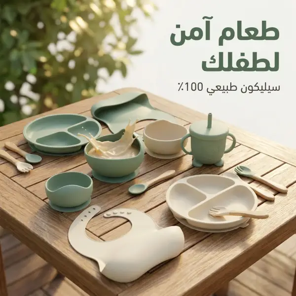 طقم سيلكون للبيبي 6 قطع